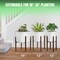 Sorbus Adjustable Metal Plant Stand – Mid Century Style Flower Pot Holder, 10 to 16 Inches Planter Stand for Modern Home Décor, Houseplants – Plant & Pot NOT INCLUDED